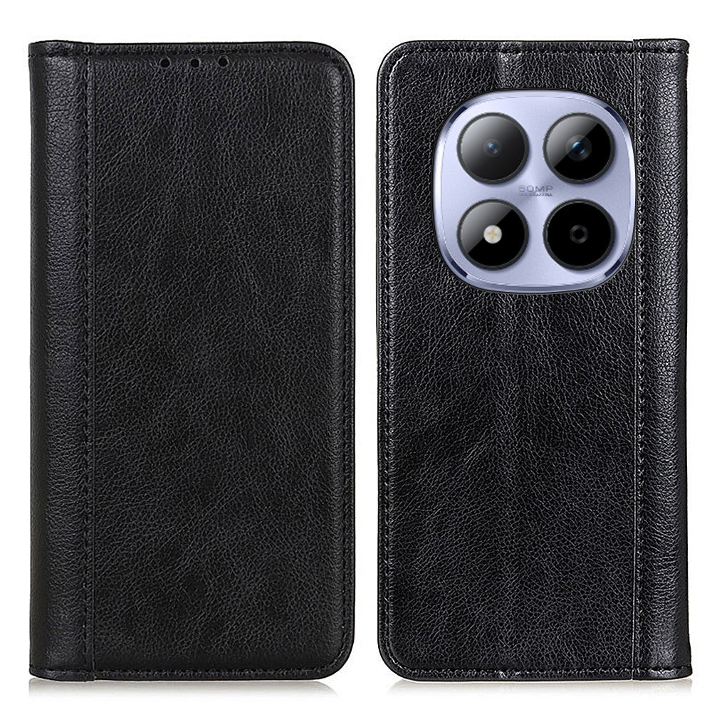For Xiaomi Redmi Note 15 Pro 4G (Global) Stand Case Split Leather Litchi Texture Wallet Phone Cover