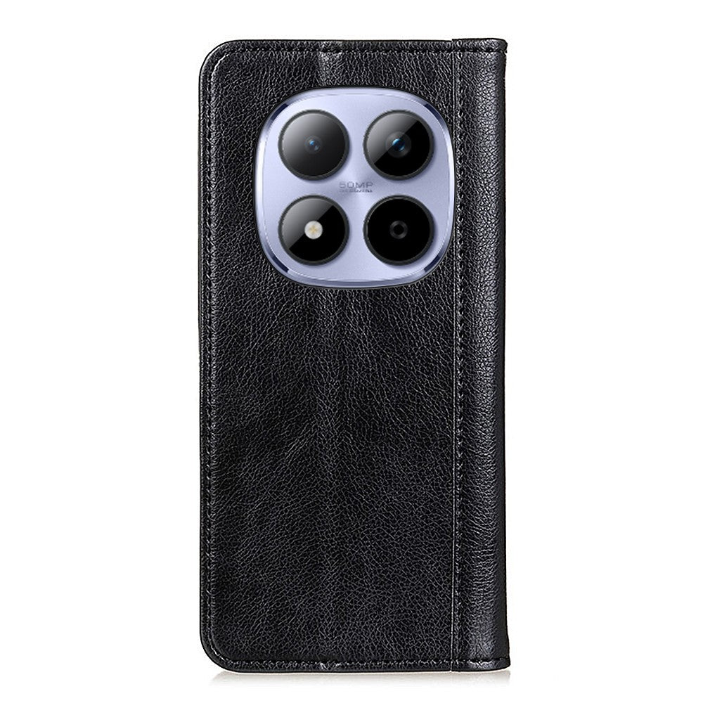 For Xiaomi Redmi Note 15 Pro 4G (Global) Stand Case Split Leather Litchi Texture Wallet Phone Cover
