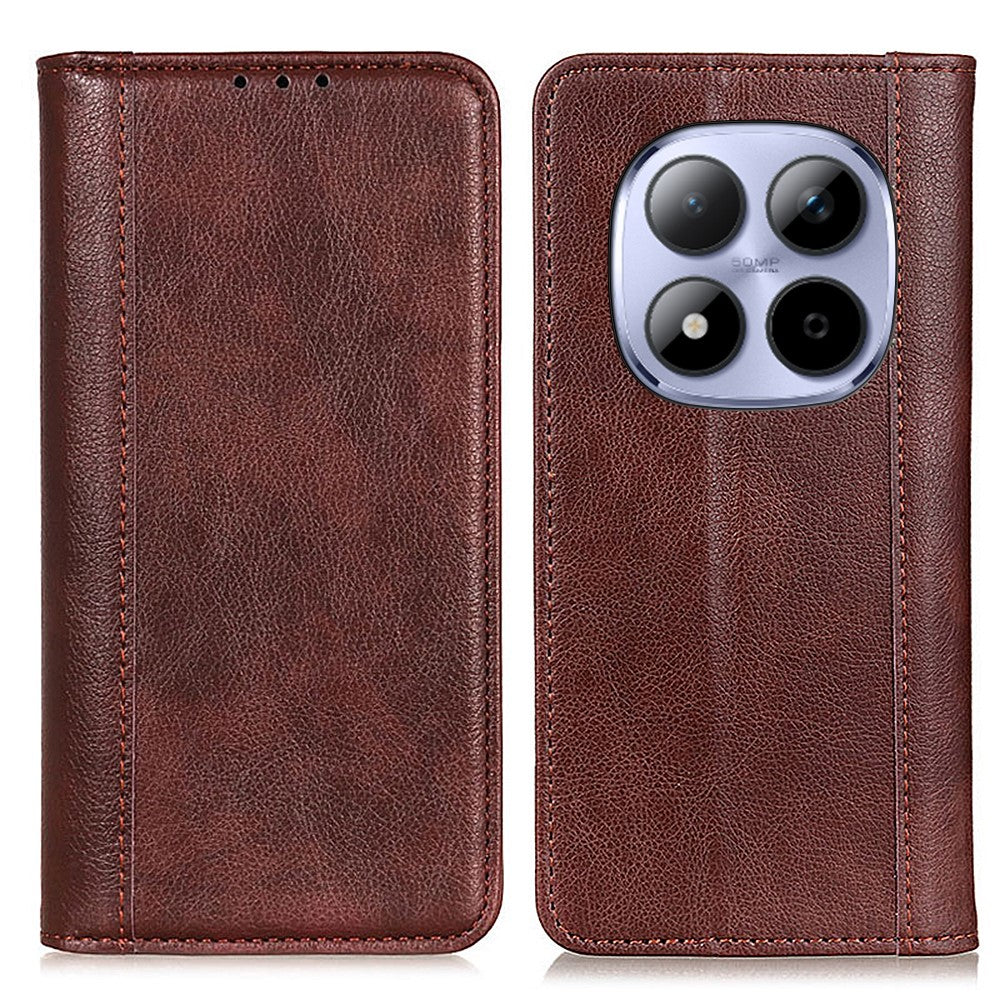 For Xiaomi Redmi Note 15 Pro 4G (Global) Stand Case Split Leather Litchi Texture Wallet Phone Cover
