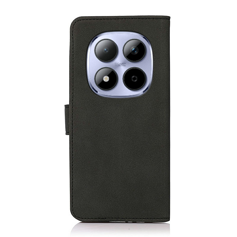 KHAZNEH For Xiaomi Redmi Note 15 Pro 4G (Global) Case Anti Scratch PU Leather Wallet Stand Phone Cover