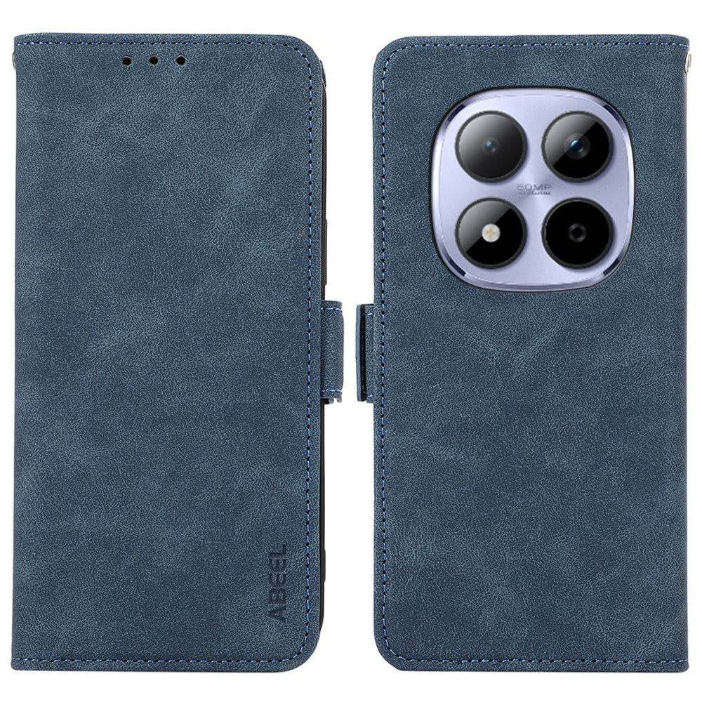 ABEEL For Xiaomi Redmi Note 15 Pro 4G (Global) Case PU Leather Folio Stand View RFID Blocking Phone Cover