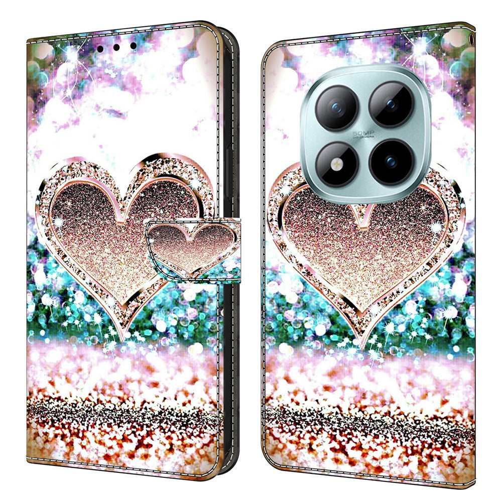 Wallet Case For Xiaomi Poco M8 5G / Redmi Note 15 5G (Global) / 15 4G (Global) 3D Pattern PU Leather Phone Cover with Stand