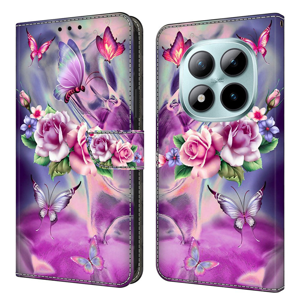 Wallet Case For Xiaomi Poco M8 5G / Redmi Note 15 5G (Global) / 15 4G (Global) 3D Pattern PU Leather Phone Cover with Stand