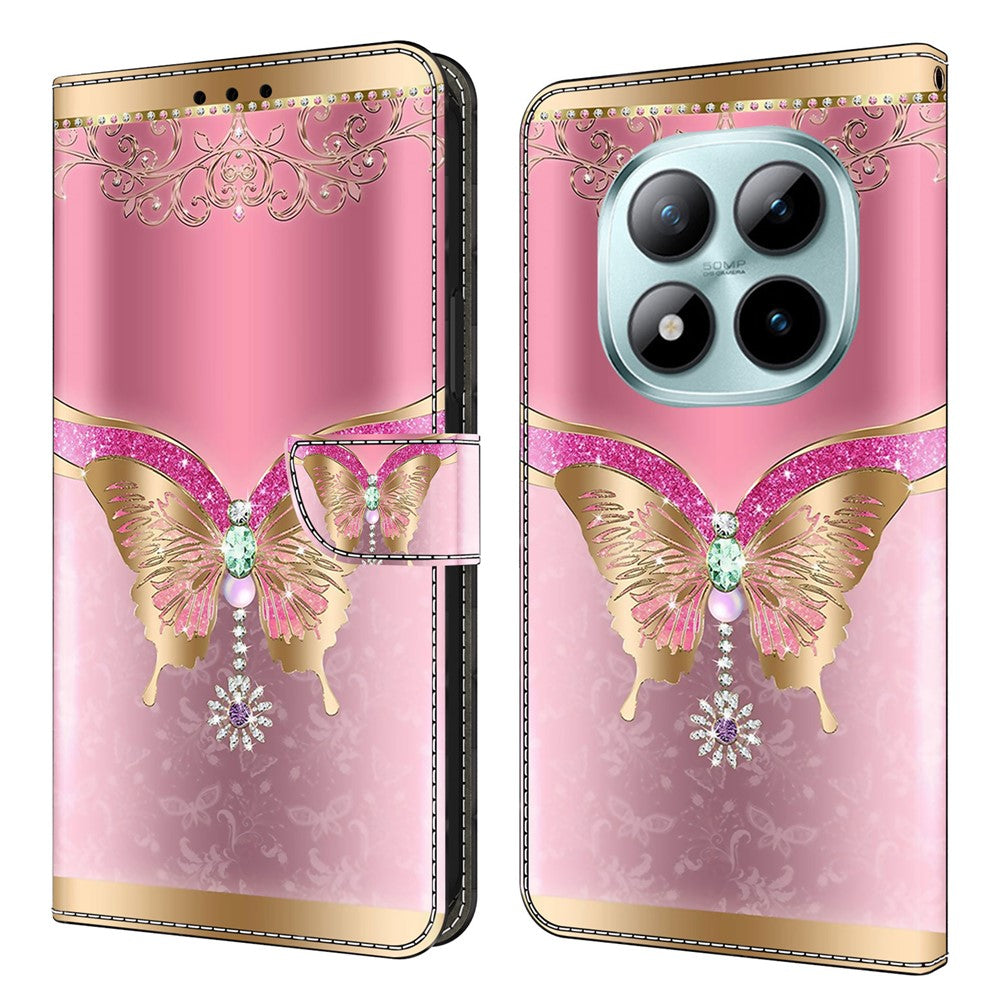 Wallet Case For Xiaomi Poco M8 5G / Redmi Note 15 5G (Global) / 15 4G (Global) 3D Pattern PU Leather Phone Cover with Stand