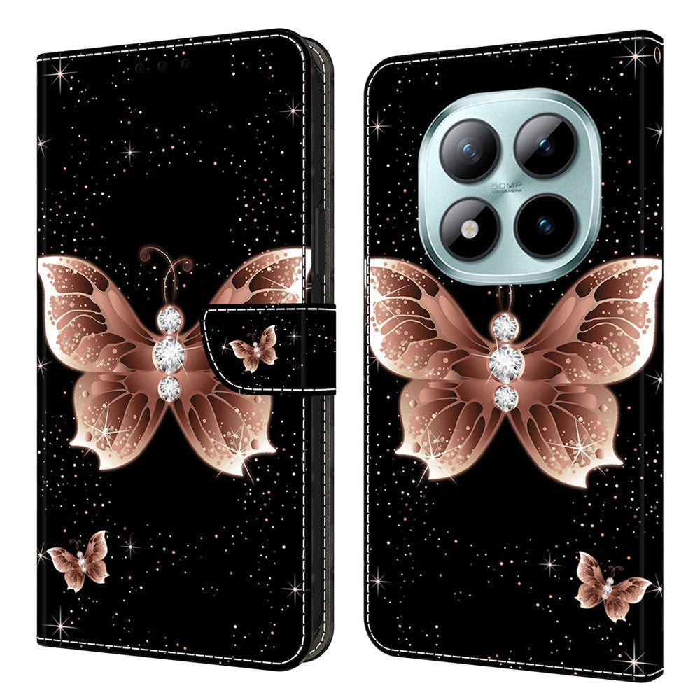 Wallet Case For Xiaomi Poco M8 5G / Redmi Note 15 5G (Global) / 15 4G (Global) 3D Pattern PU Leather Phone Cover with Stand