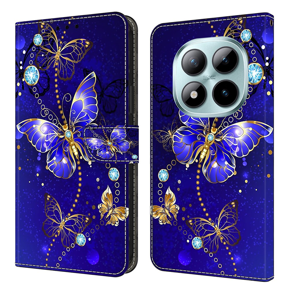 Wallet Case For Xiaomi Poco M8 5G / Redmi Note 15 5G (Global) / 15 4G (Global) 3D Pattern PU Leather Phone Cover with Stand