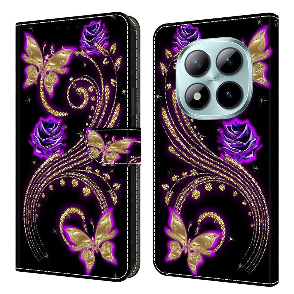 Wallet Case For Xiaomi Poco M8 5G / Redmi Note 15 5G (Global) / 15 4G (Global) 3D Pattern PU Leather Phone Cover with Stand