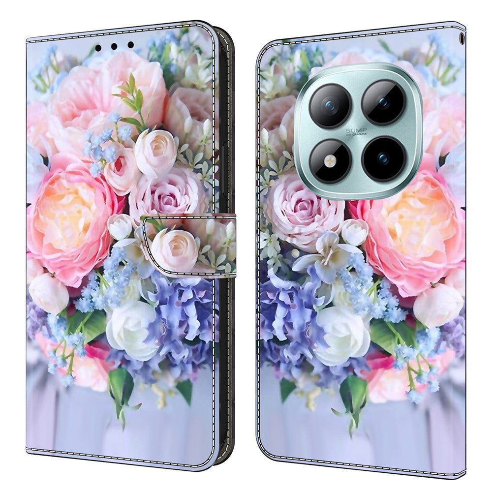 Wallet Case For Xiaomi Poco M8 5G / Redmi Note 15 5G (Global) / 15 4G (Global) Magnetic Clasp 3D Pattern Leather Phone Cover