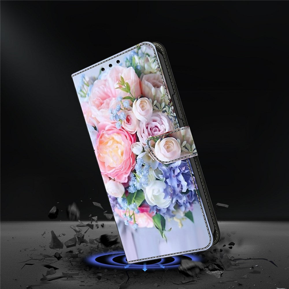 Wallet Case For Xiaomi Poco M8 5G / Redmi Note 15 5G (Global) / 15 4G (Global) Magnetic Clasp 3D Pattern Leather Phone Cover