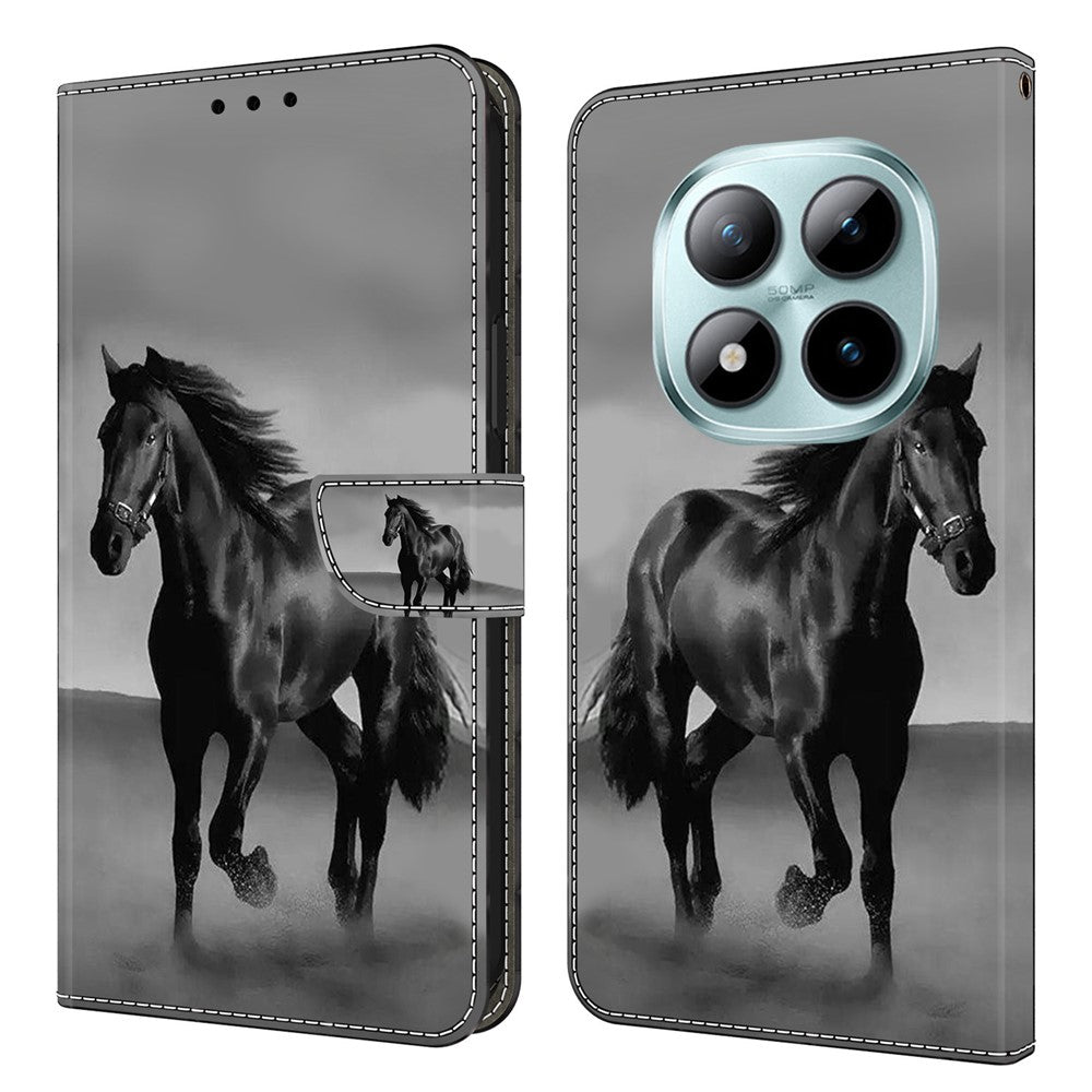 Wallet Case For Xiaomi Poco M8 5G / Redmi Note 15 5G (Global) / 15 4G (Global) Magnetic Clasp 3D Pattern Leather Phone Cover