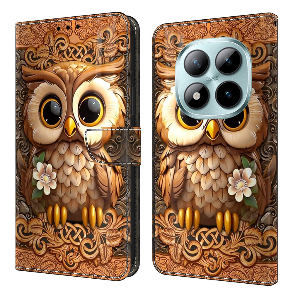Phone Case For Xiaomi Poco M8 5G / Redmi Note 15 5G (Global) / 15 4G (Global) Pattern Printed TPU + PU Leather Flip Cover with Card Slot
