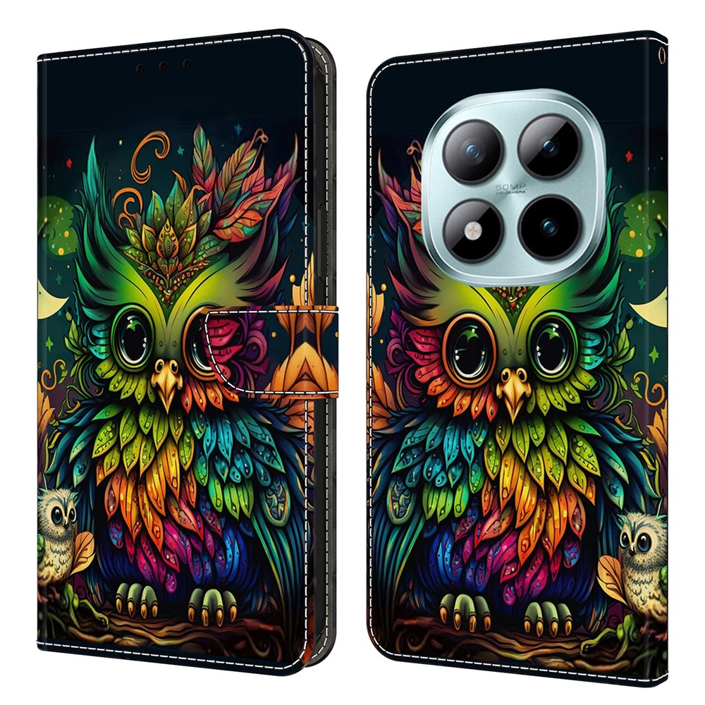 Phone Case For Xiaomi Poco M8 5G / Redmi Note 15 5G (Global) / 15 4G (Global) Pattern Printed TPU + PU Leather Flip Cover with Card Slot