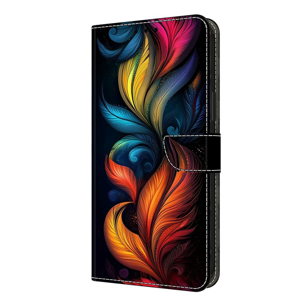 Leather Case For Xiaomi Poco M8 5G / Redmi Note 15 5G (Global) / 15 4G (Global) Pattern Printing Stand Flip Phone Cover