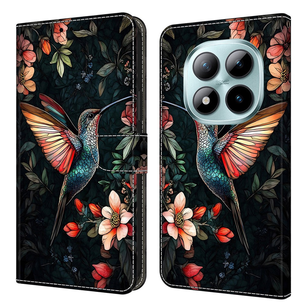 Leather Case For Xiaomi Poco M8 5G / Redmi Note 15 5G (Global) / 15 4G (Global) Pattern Printing Stand Flip Phone Cover