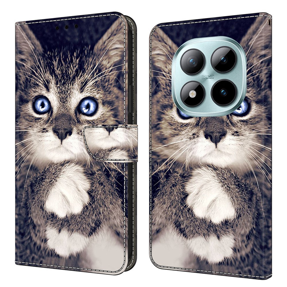 Leather Case For Xiaomi Poco M8 5G / Redmi Note 15 5G (Global) / 15 4G (Global) Pattern Printing Stand Flip Phone Cover