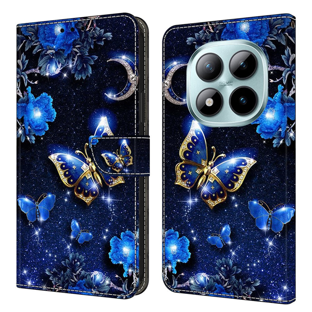 Leather Case For Xiaomi Poco M8 5G / Redmi Note 15 5G (Global) / 15 4G (Global) Pattern Printing Stand Flip Phone Cover