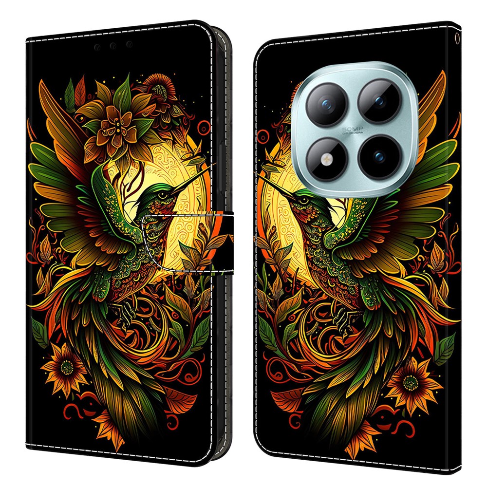 Leather Case For Xiaomi Poco M8 5G / Redmi Note 15 5G (Global) / 15 4G (Global) Pattern Printing Stand Flip Phone Cover