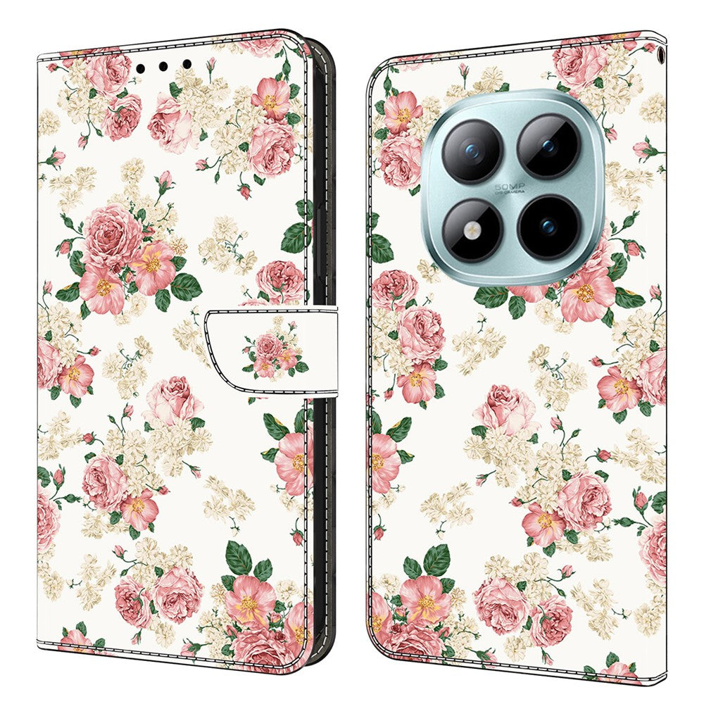 Leather Case For Xiaomi Poco M8 5G / Redmi Note 15 5G (Global) / 15 4G (Global) Pattern Printing Stand Flip Phone Cover