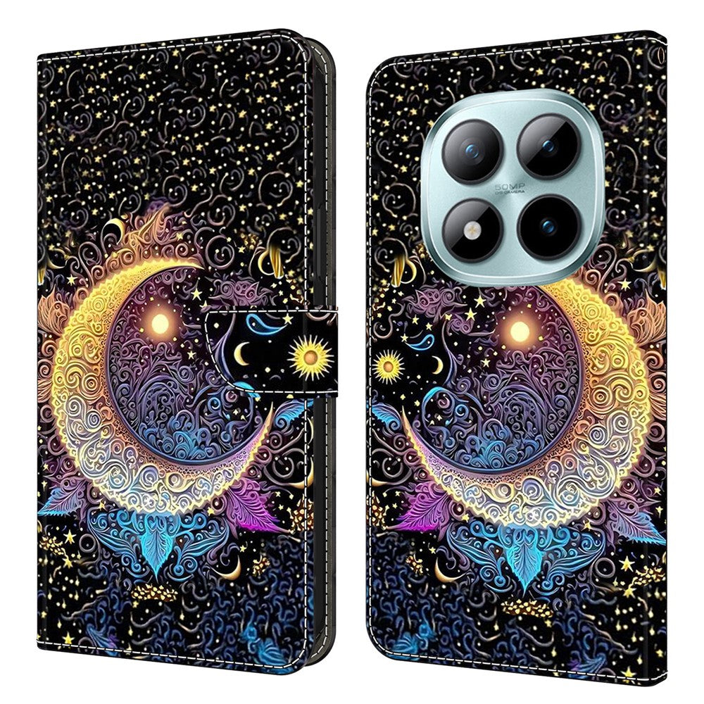 Wallet Case For Xiaomi Poco M8 5G / Redmi Note 15 5G (Global) / 15 4G (Global) Stand Pattern Printing PU Leather Flip Phone Cover