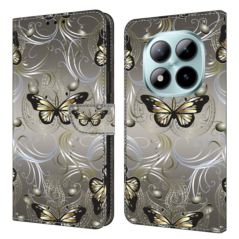 Wallet Case For Xiaomi Poco M8 5G / Redmi Note 15 5G (Global) / 15 4G (Global) Stand Pattern Printing PU Leather Flip Phone Cover