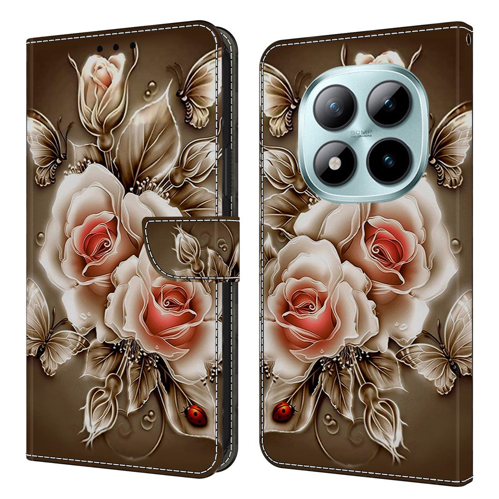Wallet Case For Xiaomi Poco M8 5G / Redmi Note 15 5G (Global) / 15 4G (Global) Stand Pattern Printing PU Leather Flip Phone Cover