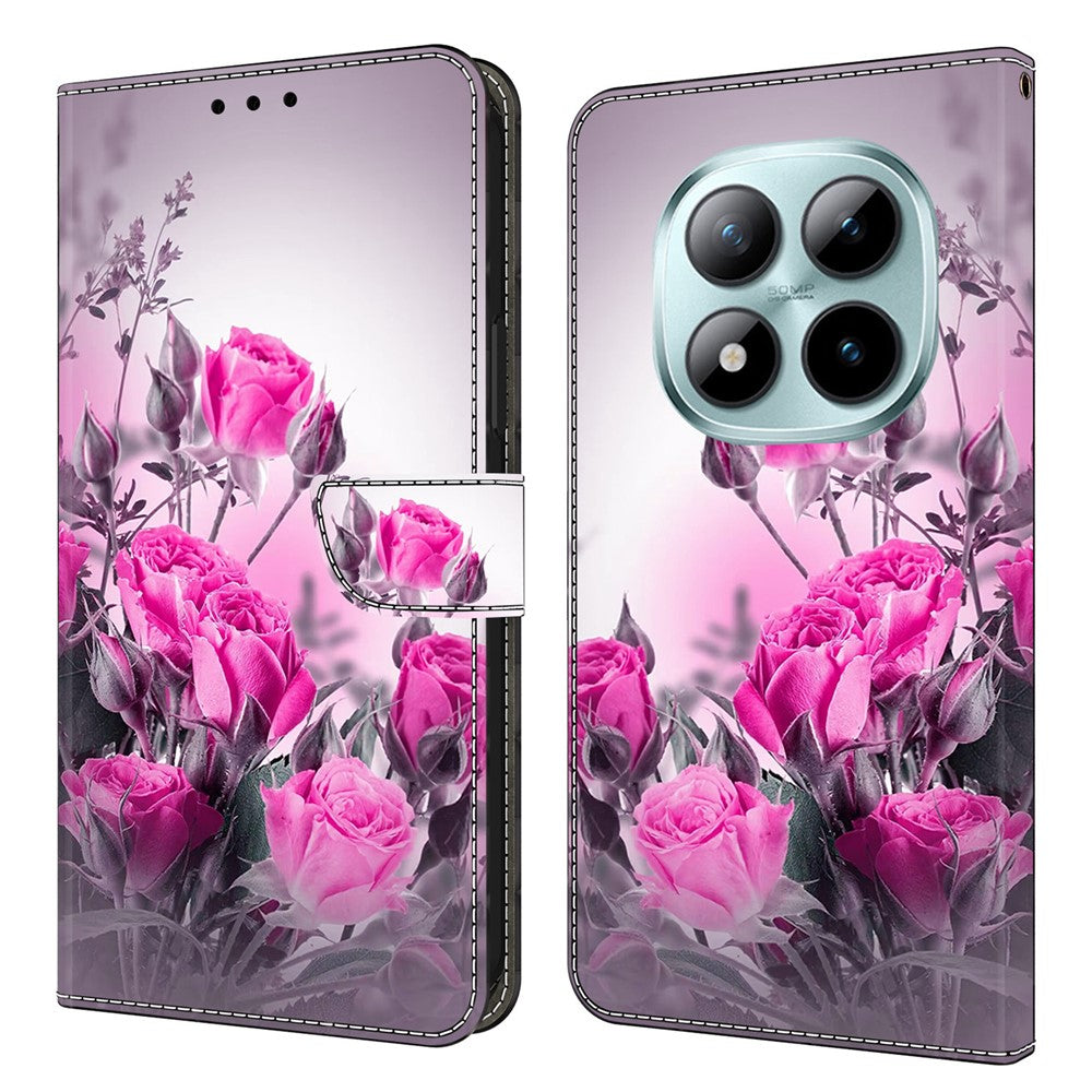 Wallet Case For Xiaomi Poco M8 5G / Redmi Note 15 5G (Global) / 15 4G (Global) Stand Pattern Printing PU Leather Flip Phone Cover