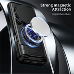 For Honor Magic8 Pro 5G Magnetic Case Ring Holder Foldable Kickstand TPU PC Phone Cover with Camera Lens Slider