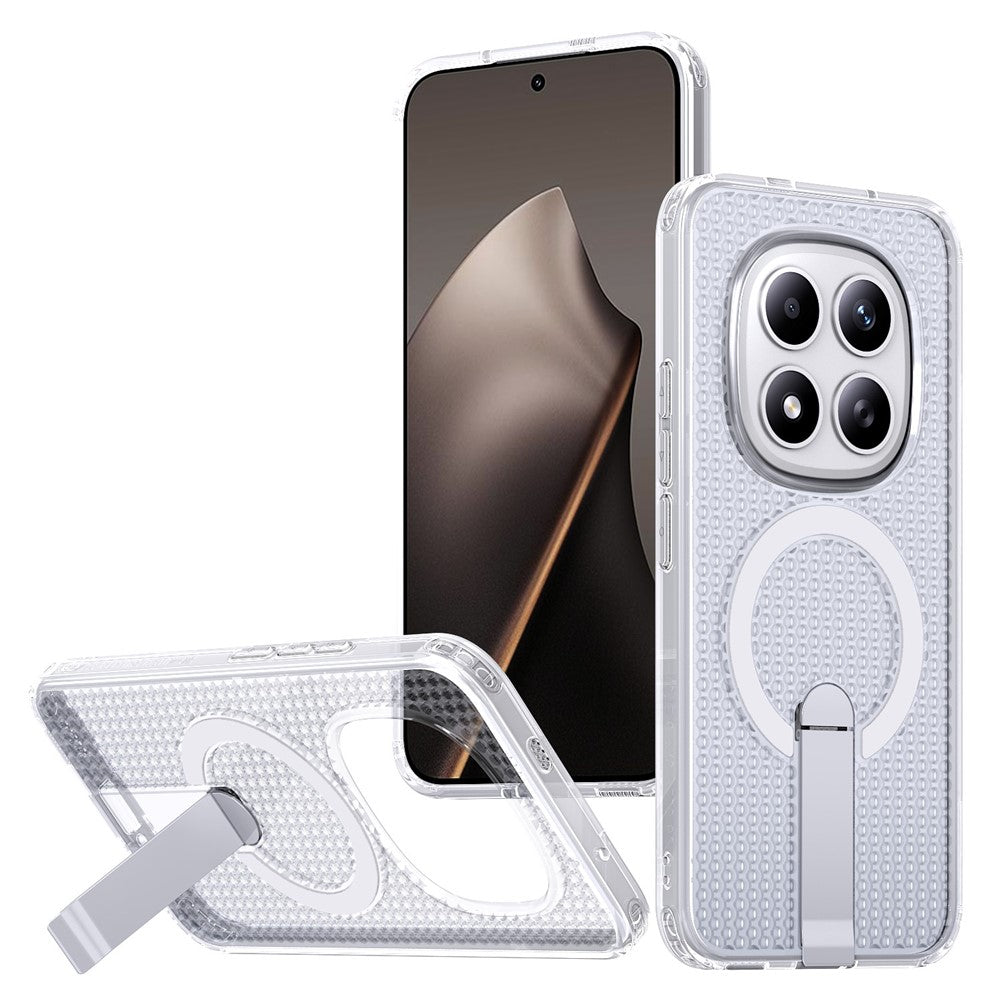 Xiaomi Redmi Note 15 Pro 5G (Global) Magnetiskt Skal Stöd Grid Texture TPU PC mobil Baksida