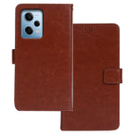 IDEWEI For Xiaomi Redmi Note 12 Pro 5G / Note 12 Pro Speed 5G / Poco X5 Pro 5G Full Protection Crazy Horse Texture Phone Case Wallet Stand PU Leather Smartphone Cover