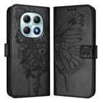 For Xiaomi Poco M8 5G / Redmi Note 15 5G (Global) / 15 4G (Global) Wallet Case with Wrist Strap Butterfly Imprint Leather Phone Cover