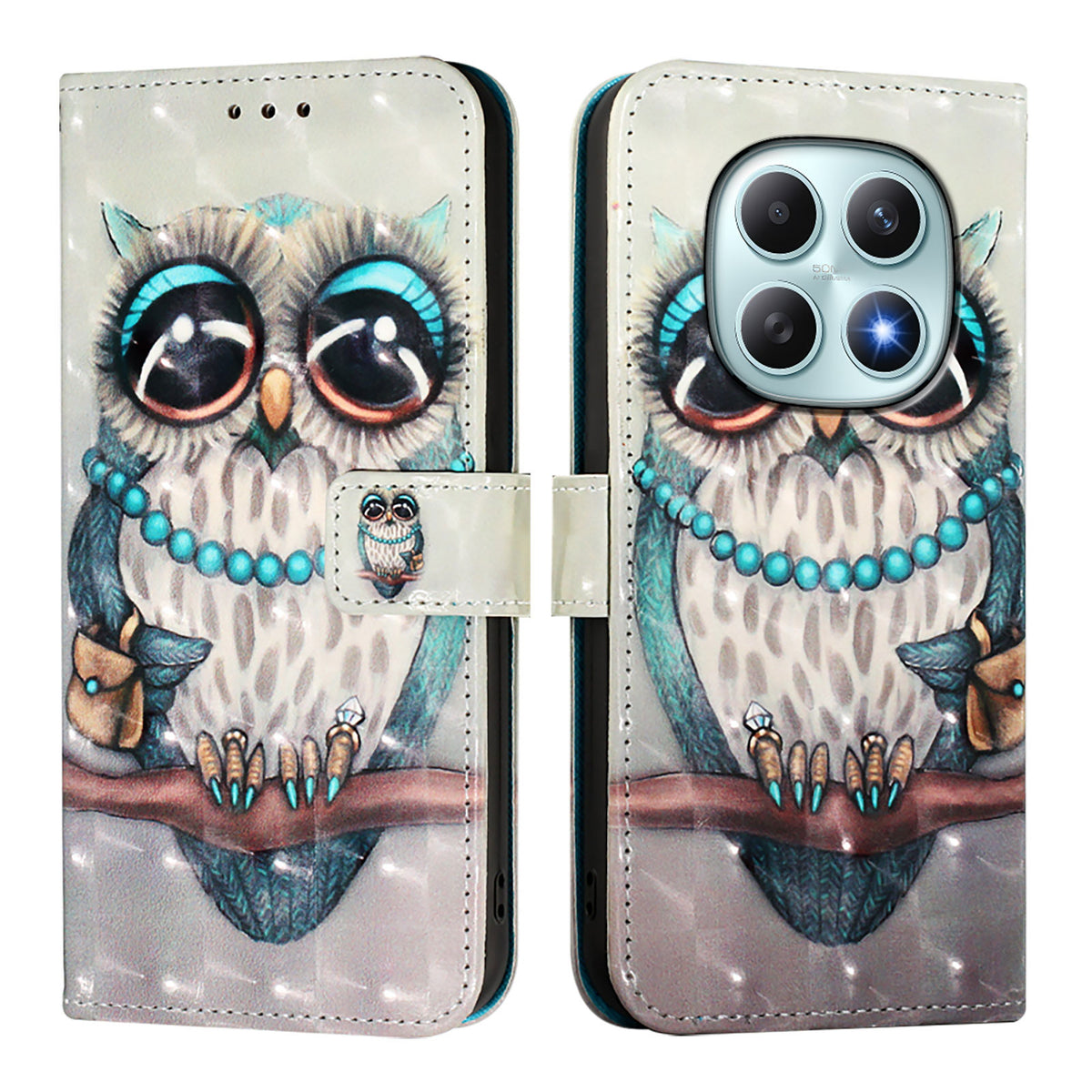 For Xiaomi Poco M8 5G / Redmi Note 15 5G (Global) / 15 4G (Global) Leather Case Pattern Printing Wallet Stand Mobile Cover with Strap