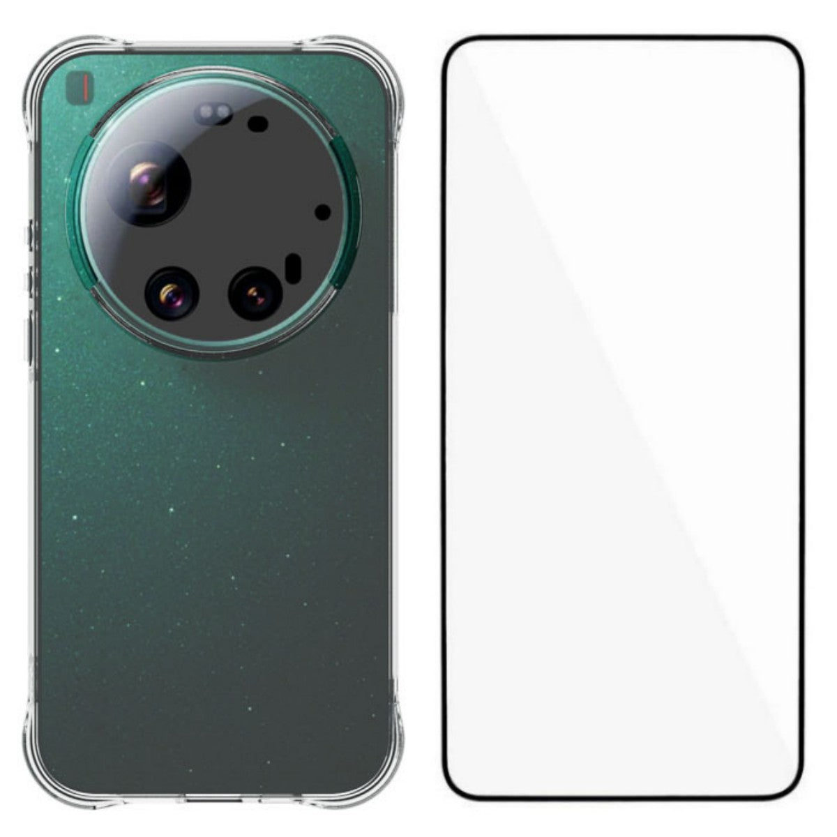 WANLONFENG Xiaomi 17 Ultra 5G-cover, WL-seriens 2,0 mm TPU-mobilcover med hærdet glasfilm