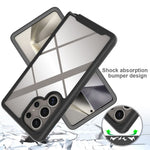 For Samsung Galaxy S26 Ultra Clear Case PC + TPU Phone Back Cover with PET Screen Film