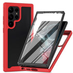 For Samsung Galaxy S26 Ultra Clear Case PC + TPU Phone Back Cover with PET Screen Film