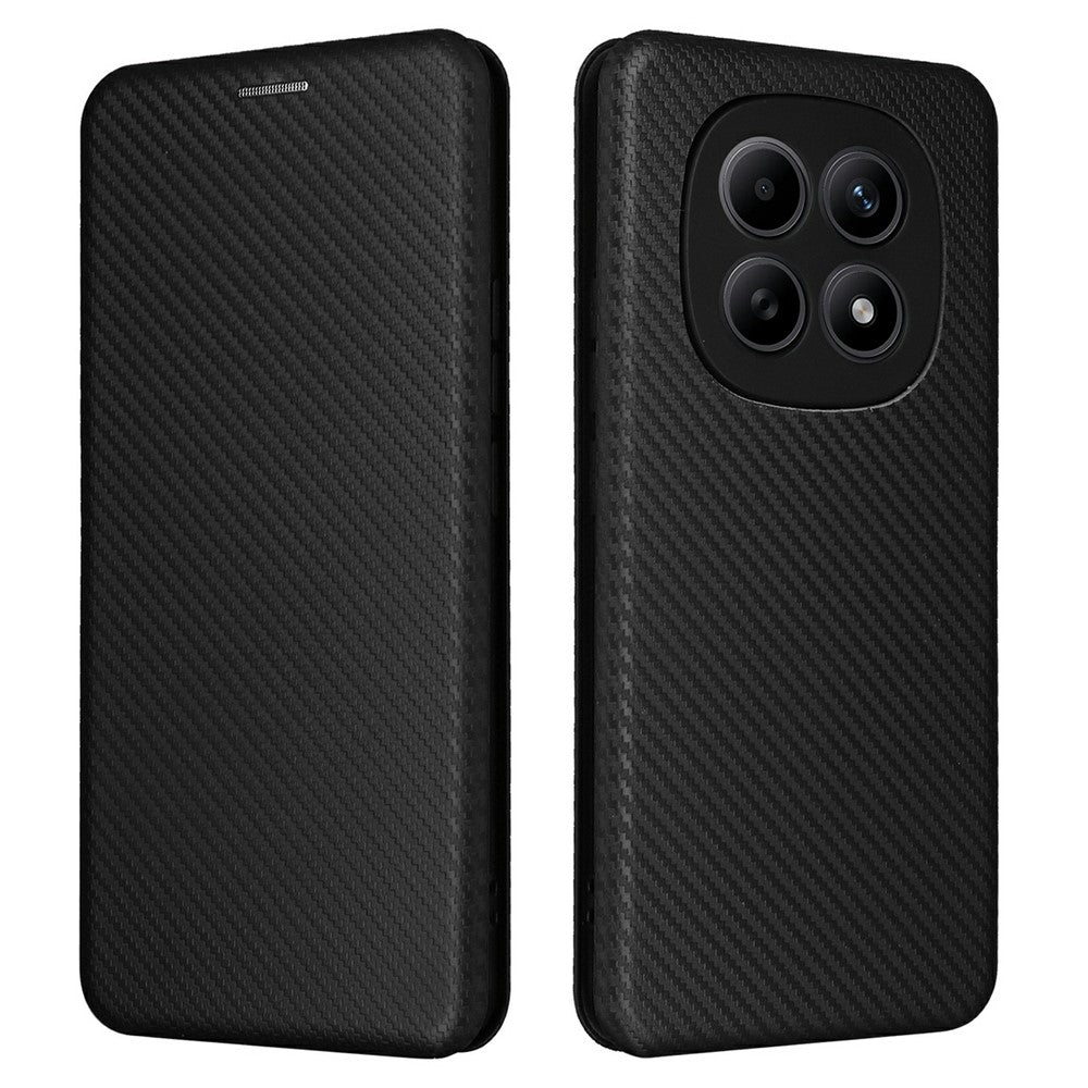 Phone Case For Xiaomi Poco M8 5G  /  Redmi Note 15 5G (Global)  /  15 4G (Global) Carbon Fiber Texture Drop-Proof PU Leather Phone Cover