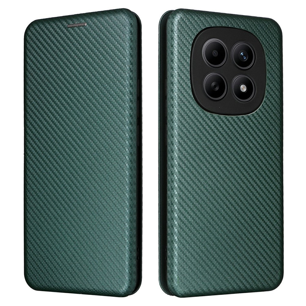 Phone Case For Xiaomi Poco M8 5G  /  Redmi Note 15 5G (Global)  /  15 4G (Global) Carbon Fiber Texture Drop-Proof PU Leather Phone Cover