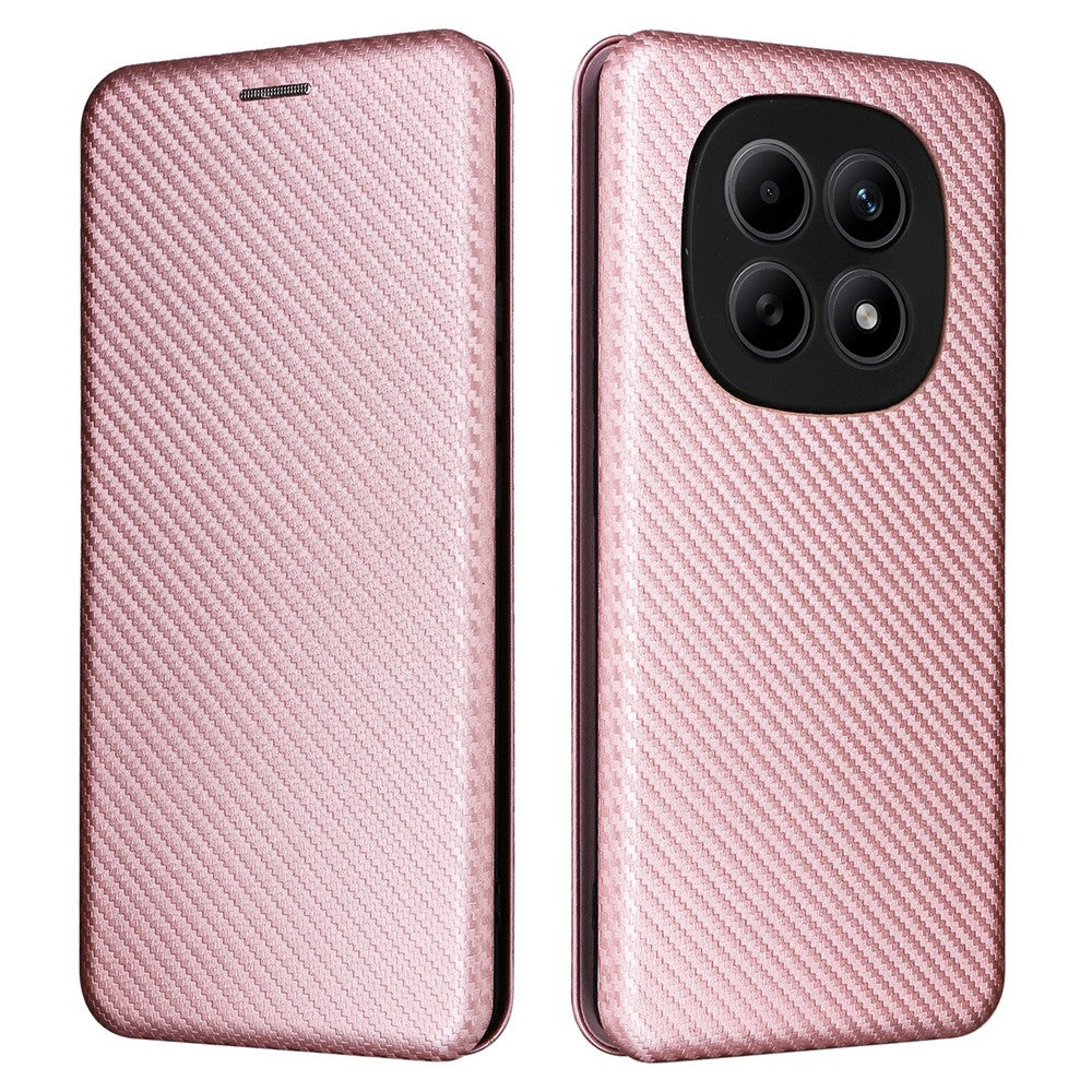 Phone Case For Xiaomi Poco M8 5G  /  Redmi Note 15 5G (Global)  /  15 4G (Global) Carbon Fiber Texture Drop-Proof PU Leather Phone Cover