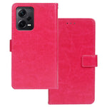 IDEWEI For Xiaomi Redmi Note 12 Pro+ 5G Crazy Horse Texture PU Leather Flip Cover Stand Function Magnetic Closure Wallet Phone Case