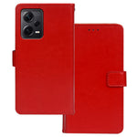 IDEWEI For Xiaomi Redmi Note 12 Pro+ 5G Crazy Horse Texture PU Leather Flip Cover Stand Function Magnetic Closure Wallet Phone Case