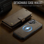 AUTSPACE A05 For iPhone 17 Case Wallet Stand Detachable Leather Magnetic Phone Cover