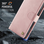 AUTSPACE A05 Til iPhone 17 Pro coverpung, stativ, aftageligt læder magnetisk telefoncover