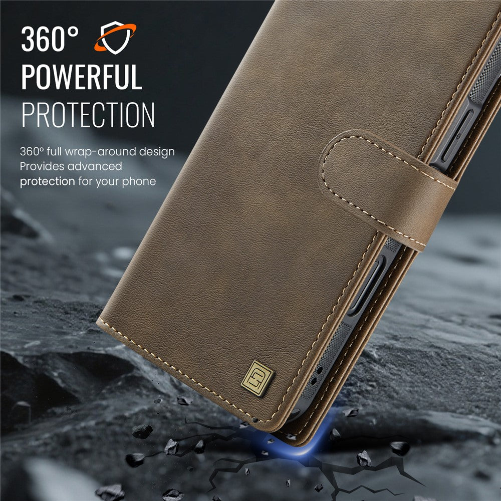 AUTSPACE A05 For iPhone 16 Pro Max Case Wallet Stand Detachable Leather Magnetic Phone Cover