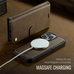 AUTSPACE A05 For iPhone 16 Pro Max Case Wallet Stand Detachable Leather Magnetic Phone Cover