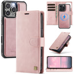 AUTSPACE A05 For iPhone 16 Pro Max Case Wallet Stand Detachable Leather Magnetic Phone Cover