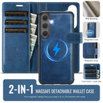 AUTSPACE A05 Til Samsung Galaxy S25+ / S24+ Etui Pung Stativ Aftageligt Læder Magnetisk Telefoncover