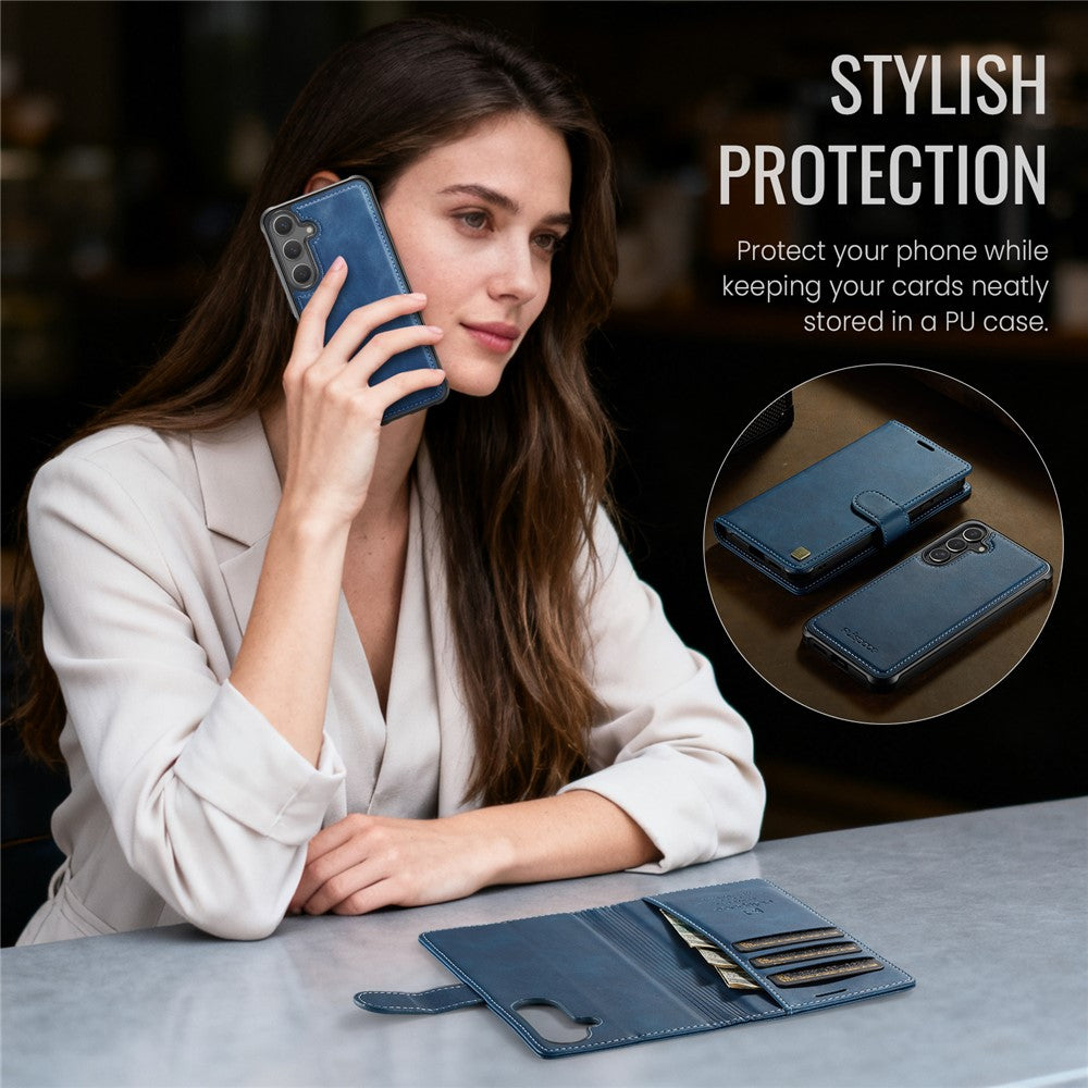 AUTSPACE A05 Til Samsung Galaxy S25+ / S24+ Etui Pung Stativ Aftageligt Læder Magnetisk Telefoncover