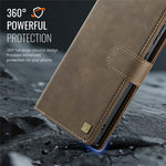 AUTSPACE A05 For Samsung Galaxy S25 Ultra Case Wallet Stand Detachable Leather Magnetic Phone Cover