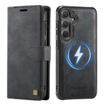 AUTSPACE A05 For Samsung Galaxy S25 FE Case Wallet Stand Detachable Leather Magnetic Phone Cover