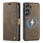 AUTSPACE A05 For Samsung Galaxy S25 FE Case Wallet Stand Detachable Leather Magnetic Phone Cover