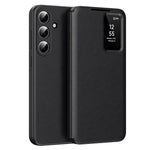 For Samsung Galaxy S26 Case with Card Holder Smart View Window Leather Phone Cover